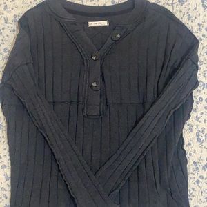 Charcoal gray Free People sweater